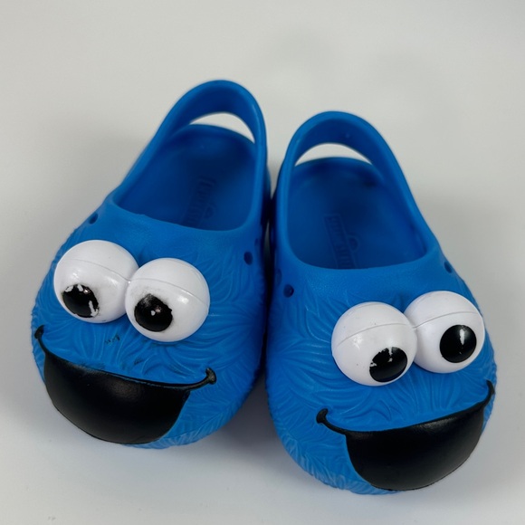 4/$25 -‎ Sesame Street Toddler Boys Cookie Monster Clogs Size 3 - Picture 1 of 10